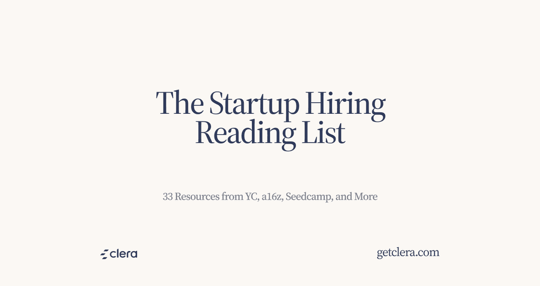 Featured image for The Startup Hiring Reading List: 33 Resources from YC, a16z, Seedcamp, and More