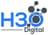 H3O Digital logo