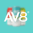AV8 logo
