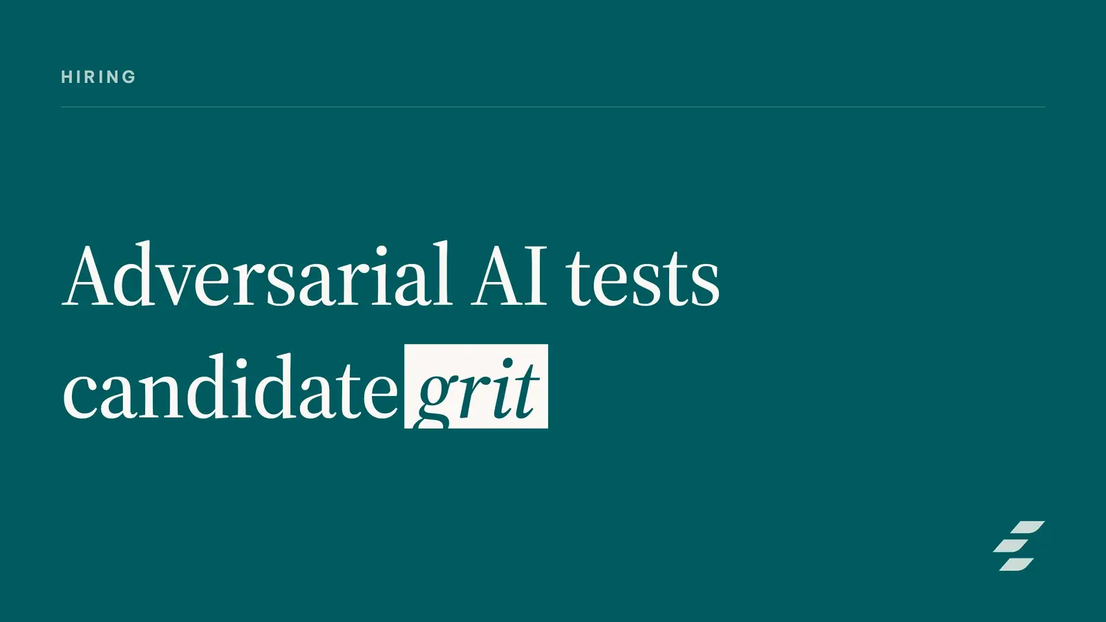 Testing Problem-Solving Skills With Adversarial AI in Hiring