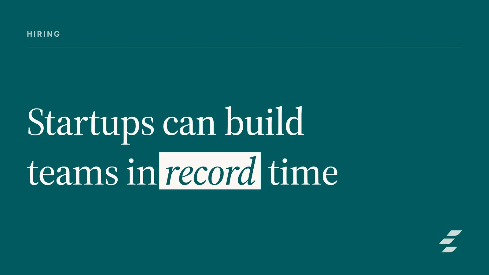 Featured image for Hiring Sprints: Fast Recruiting Strategies for Startups