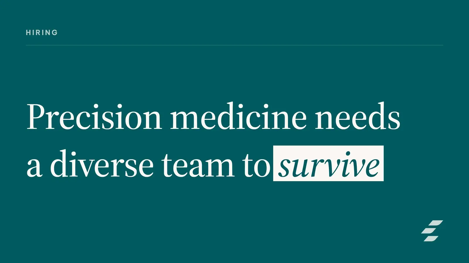 Featured image for Hiring a Multidisciplinary Team for Precision Medicine