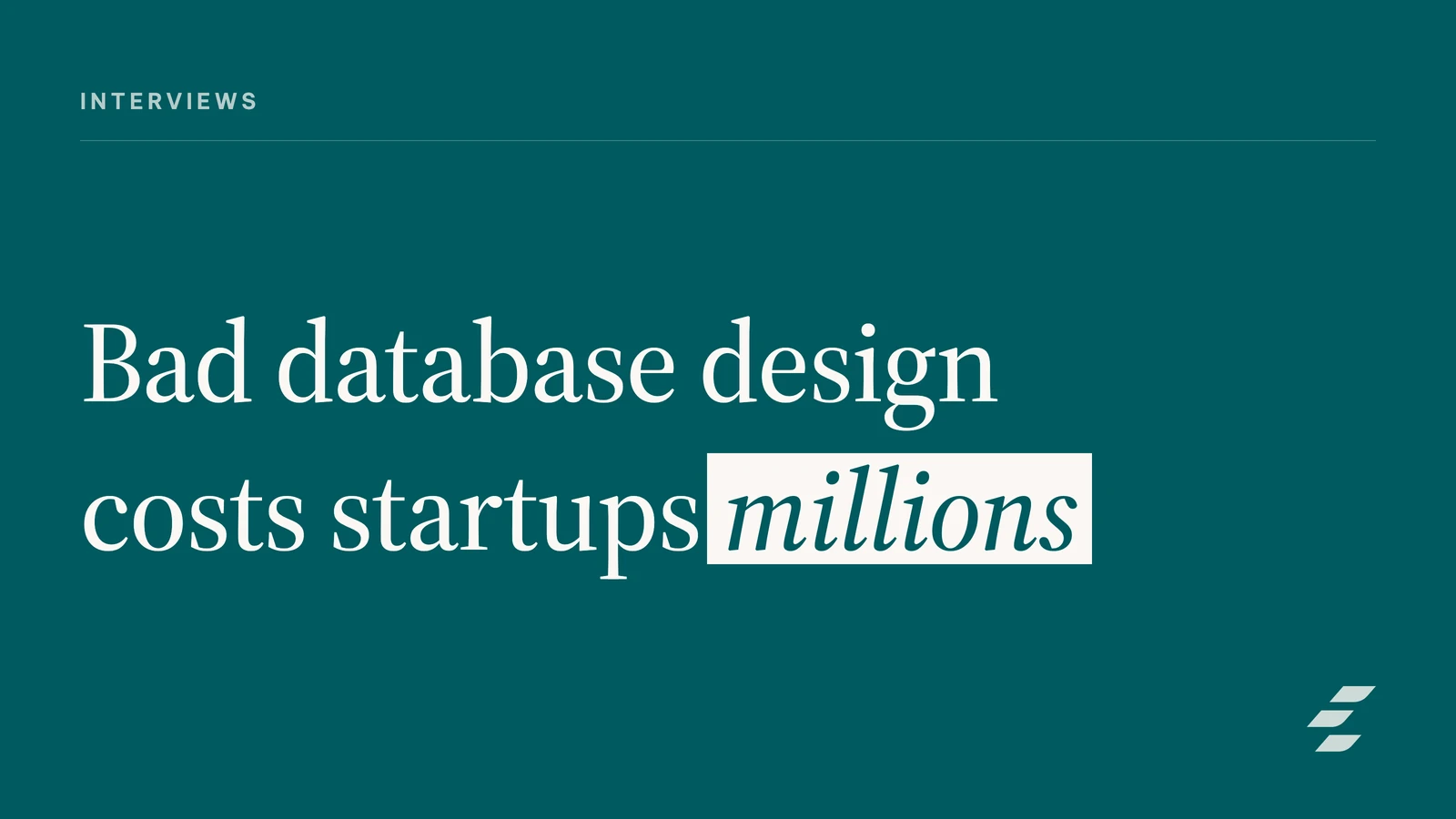 Featured image for Evaluate Database Design Skills for Startup Hiring