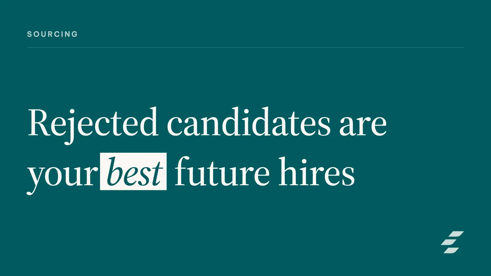 Rejected Candidates: Build a Talent Community for Startups