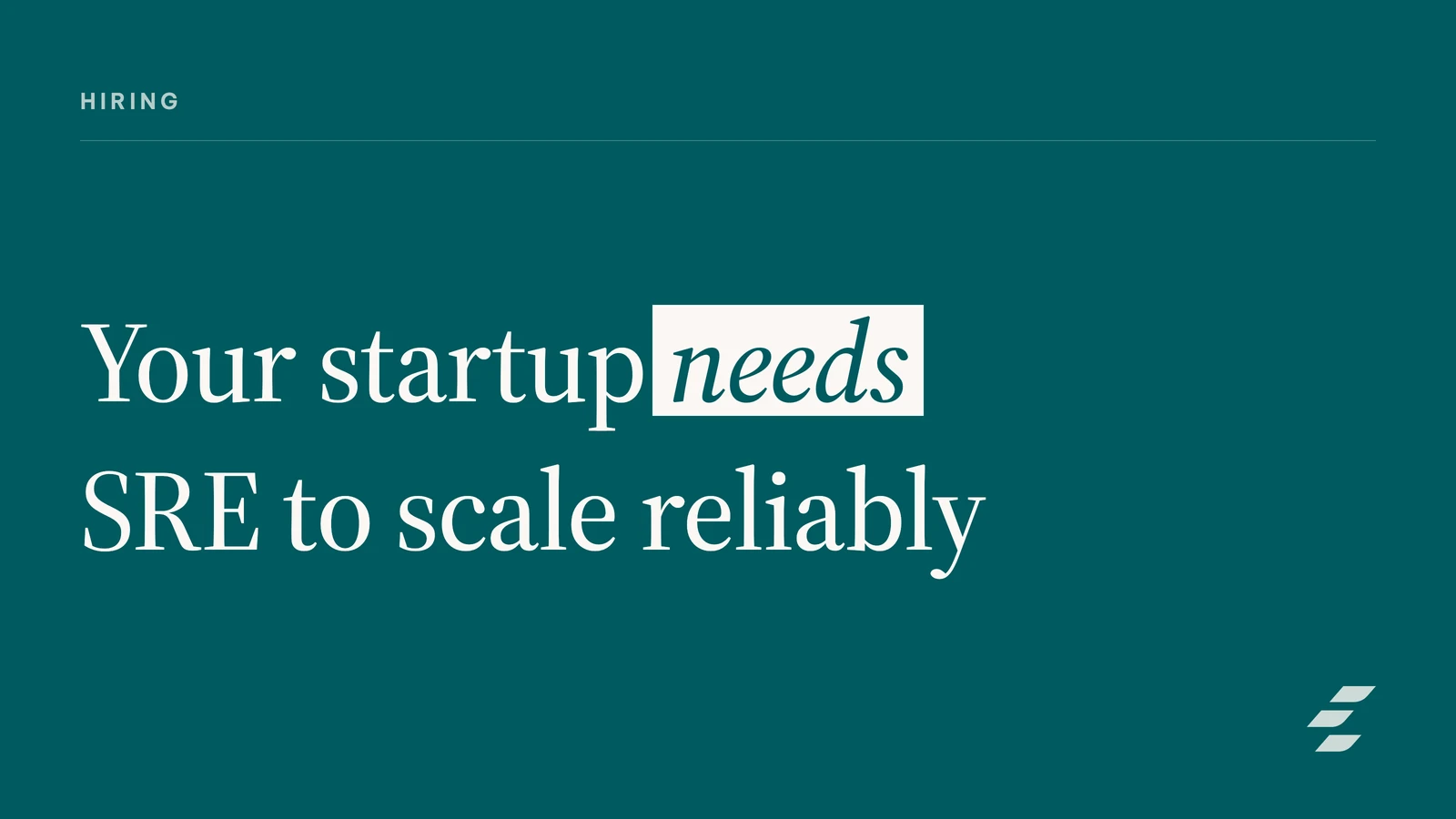 Featured image for The Startup SRE Playbook: Building Your First Site Reliability Engineering Team for Scalable Operations