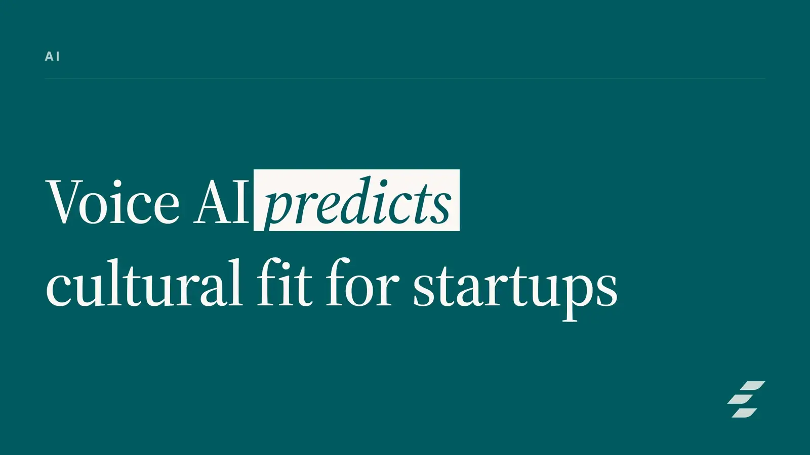 Voice Analysis AI: Faster Cultural Fit Hiring for Startups